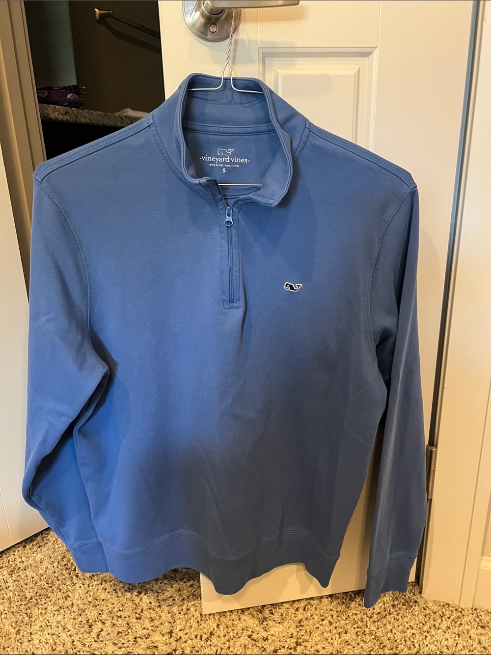 Vineyard Vines Men's Sky Blue Half-Zip Pullover